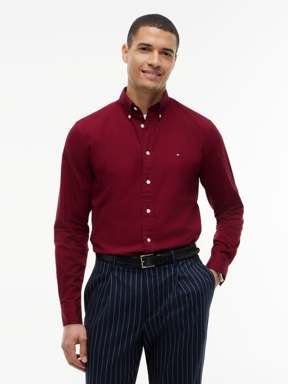 Regular Fit Solid Poplin Shirt