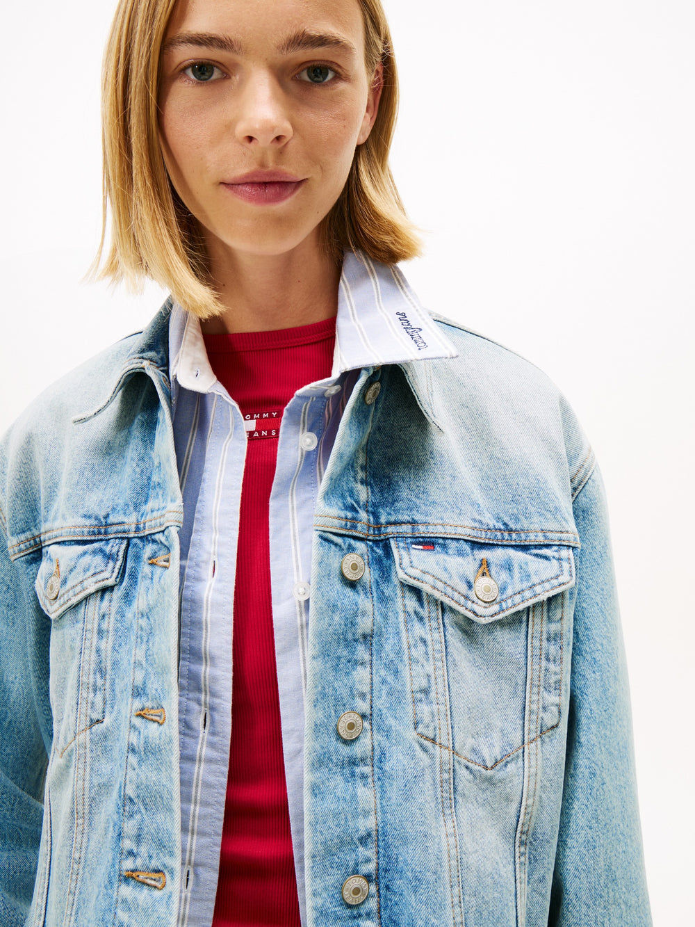 Cropped Fit Denim Jacket