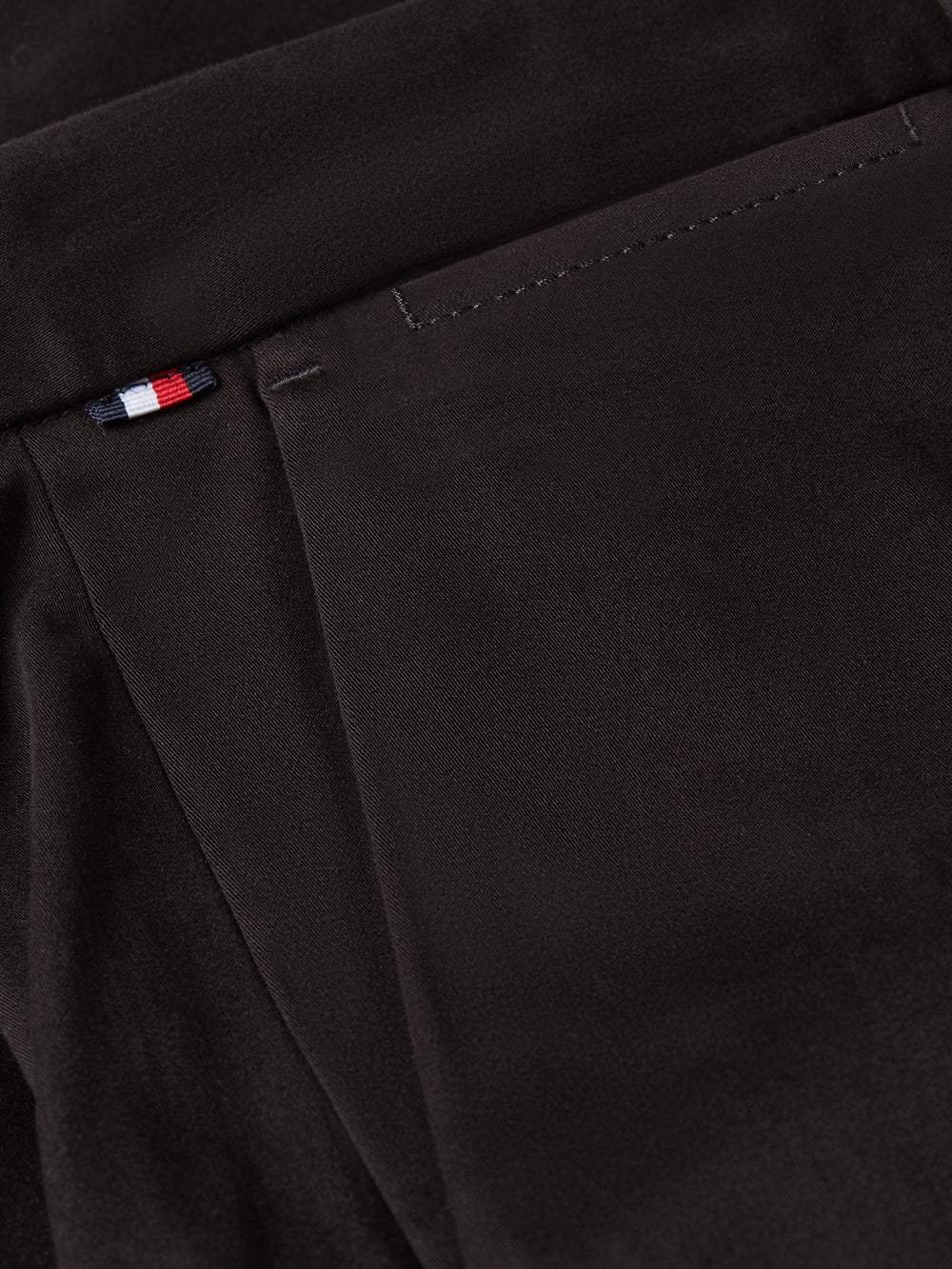 Men Harlem Regular Tapered Fit Pleated Satin Trouser