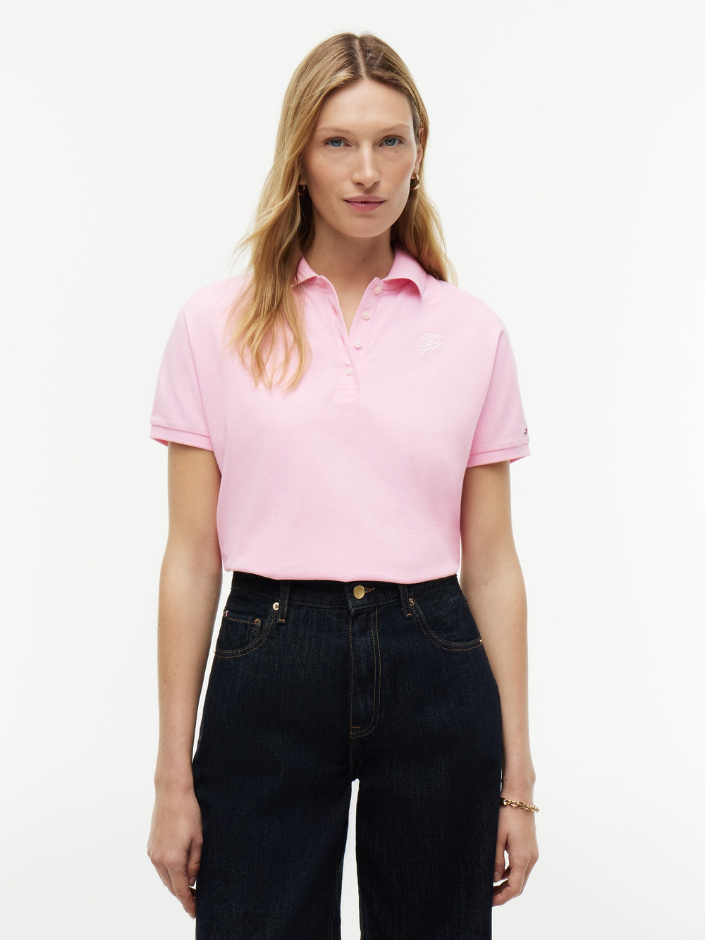 Solid Regular Fit Half Sleeve Pique Polo