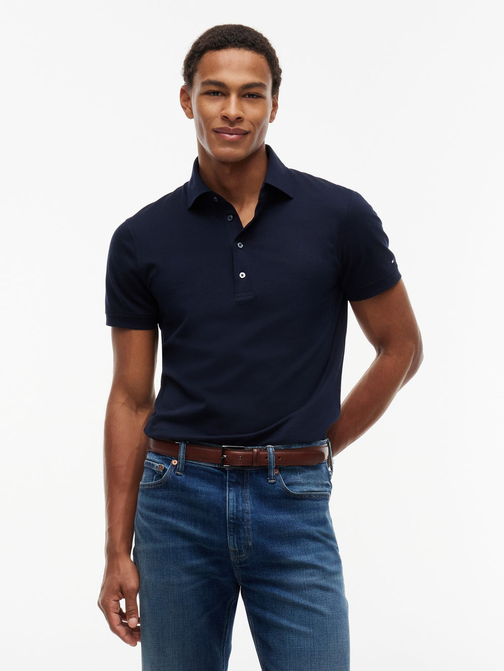 Regular Fit Solid Pique Polo