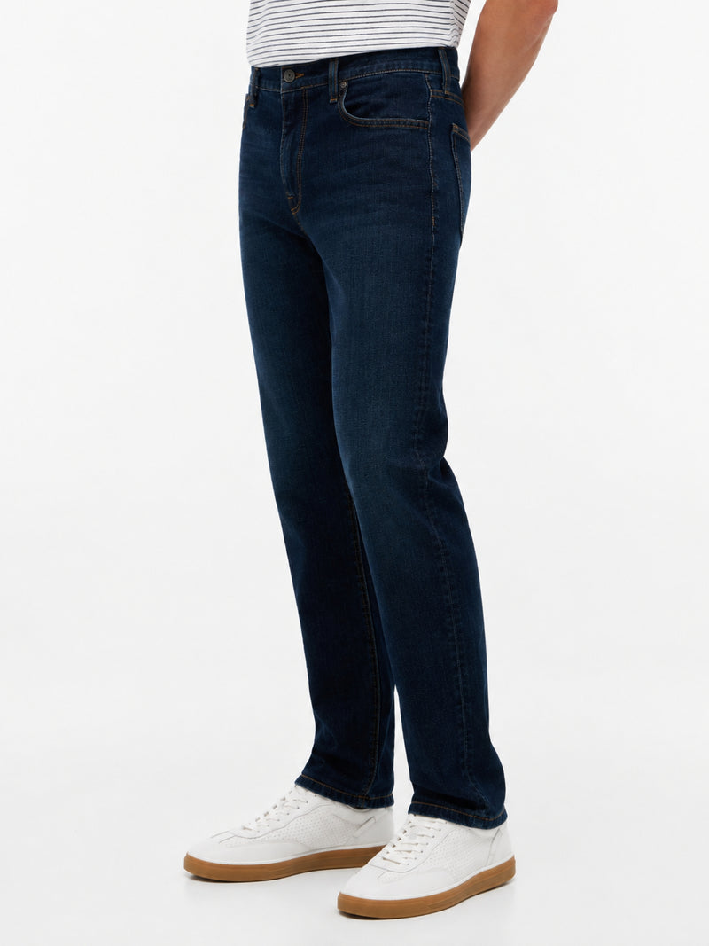 Men Denton Slim Straight Dark Wash Jeans