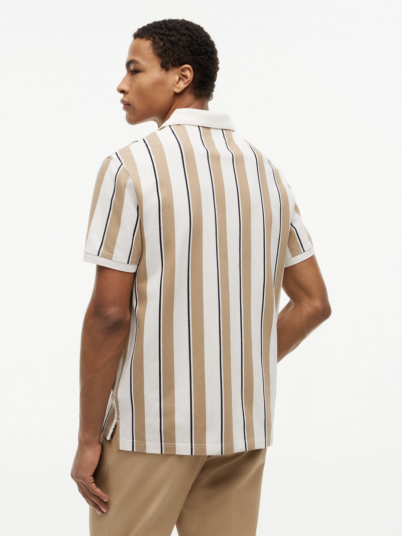 Johnny Collar Crepe Polo