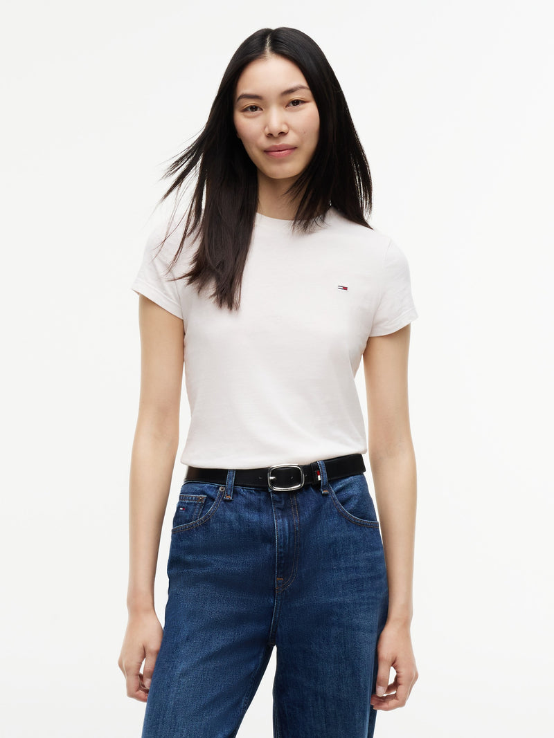 Solid Slim Fit Half Sleeve Cotton Jersey T-Shirt