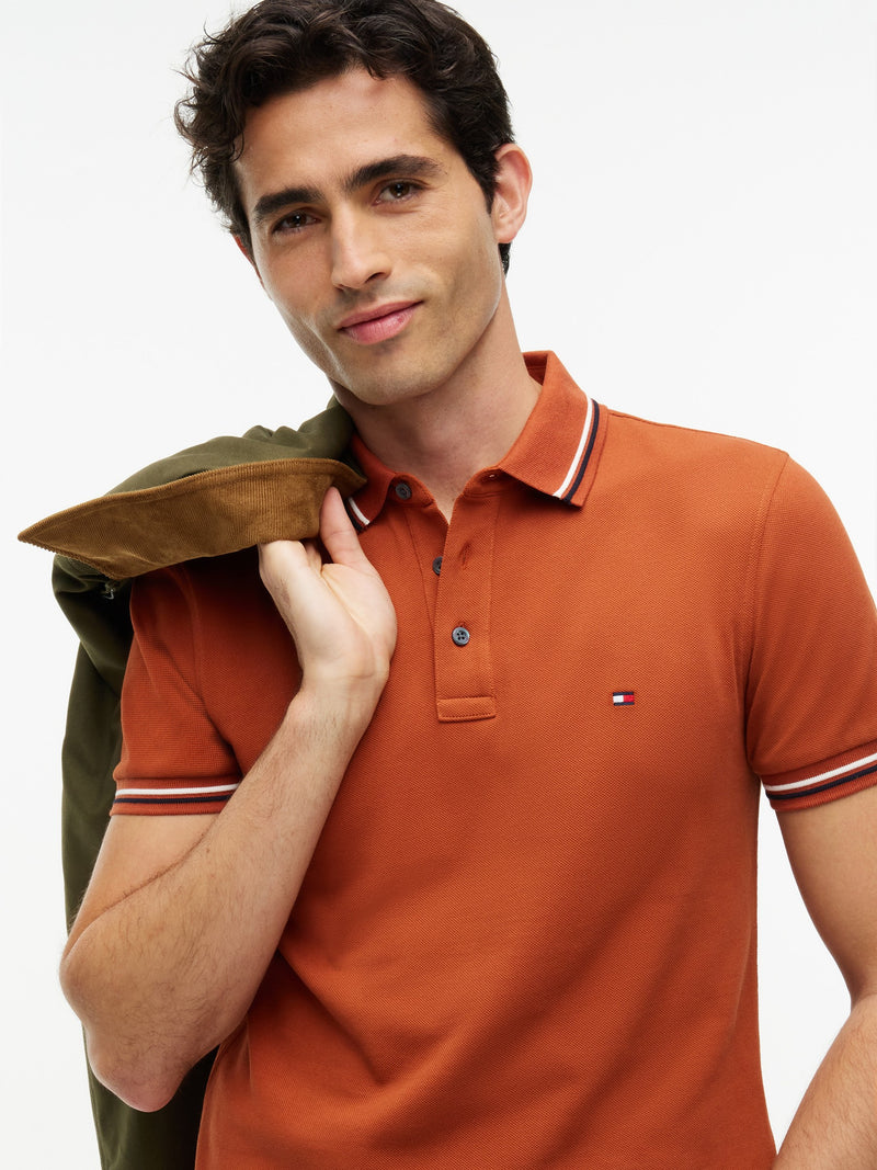 Slim Fit Collar Tipped Polo