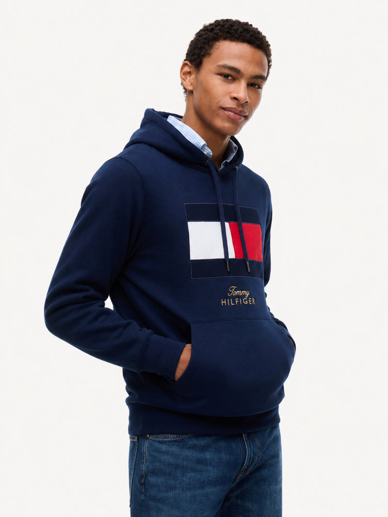 Flag Logo Fleece Hoodie