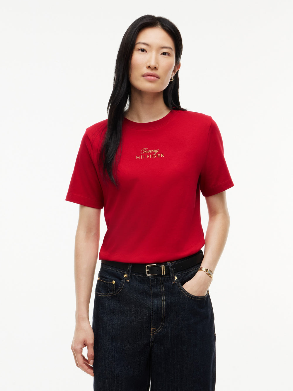 Solid Regular Fit Half Sleeve Interlock T-Shirt