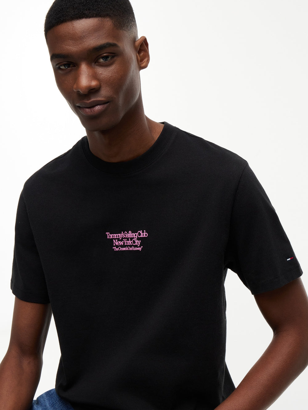 Relaxed Fit Sailboat Back Graphic T-Shirt