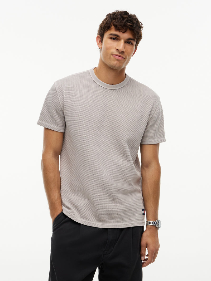Regular Fit Washed Waffle T-Shirt