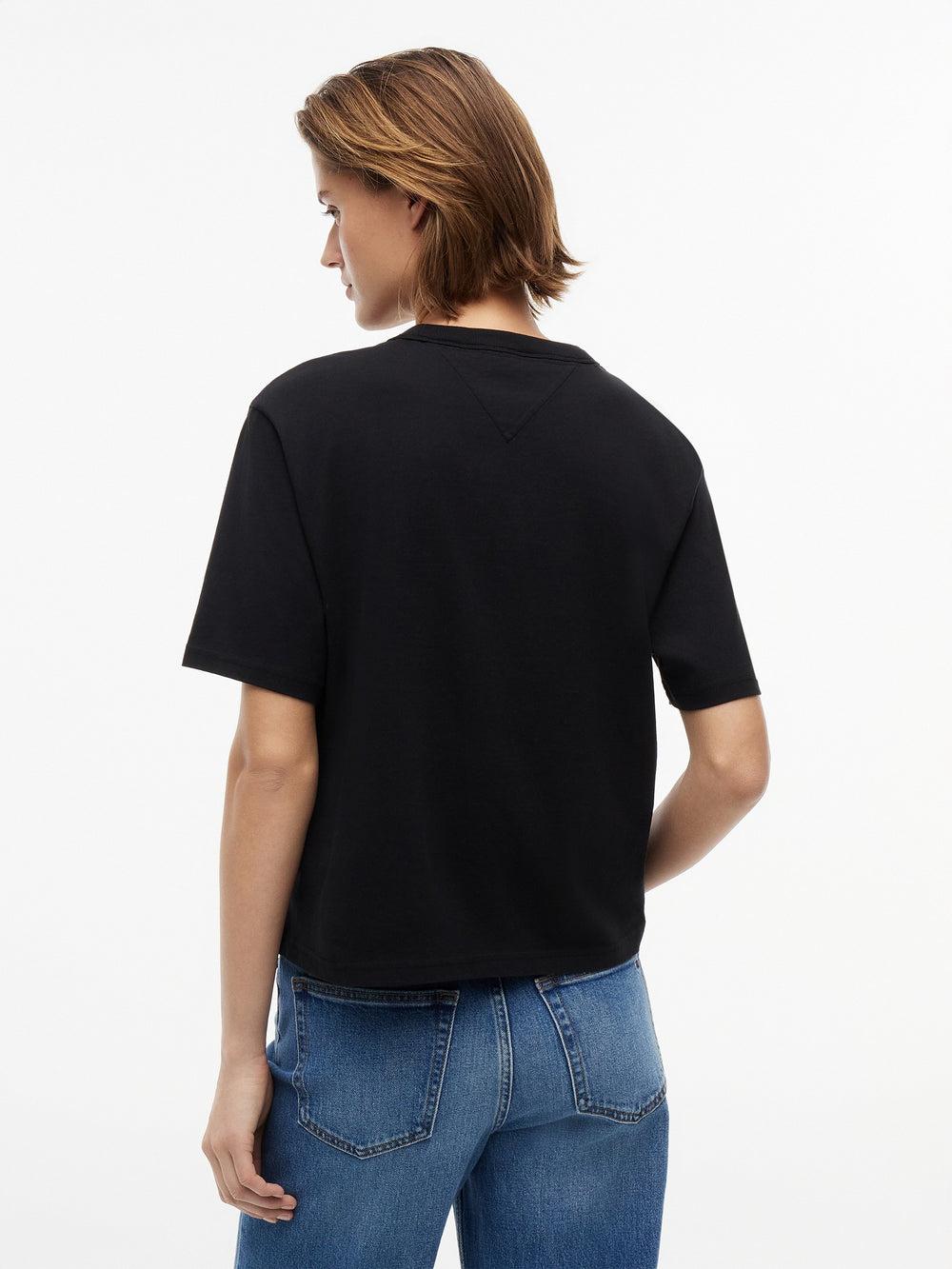 Solid Relaxed Fit Half Sleeve Cotton Jersey T-Shirt