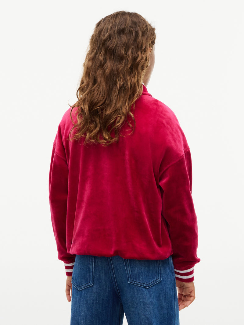 Kids Relaxed Velour Sweatshirt