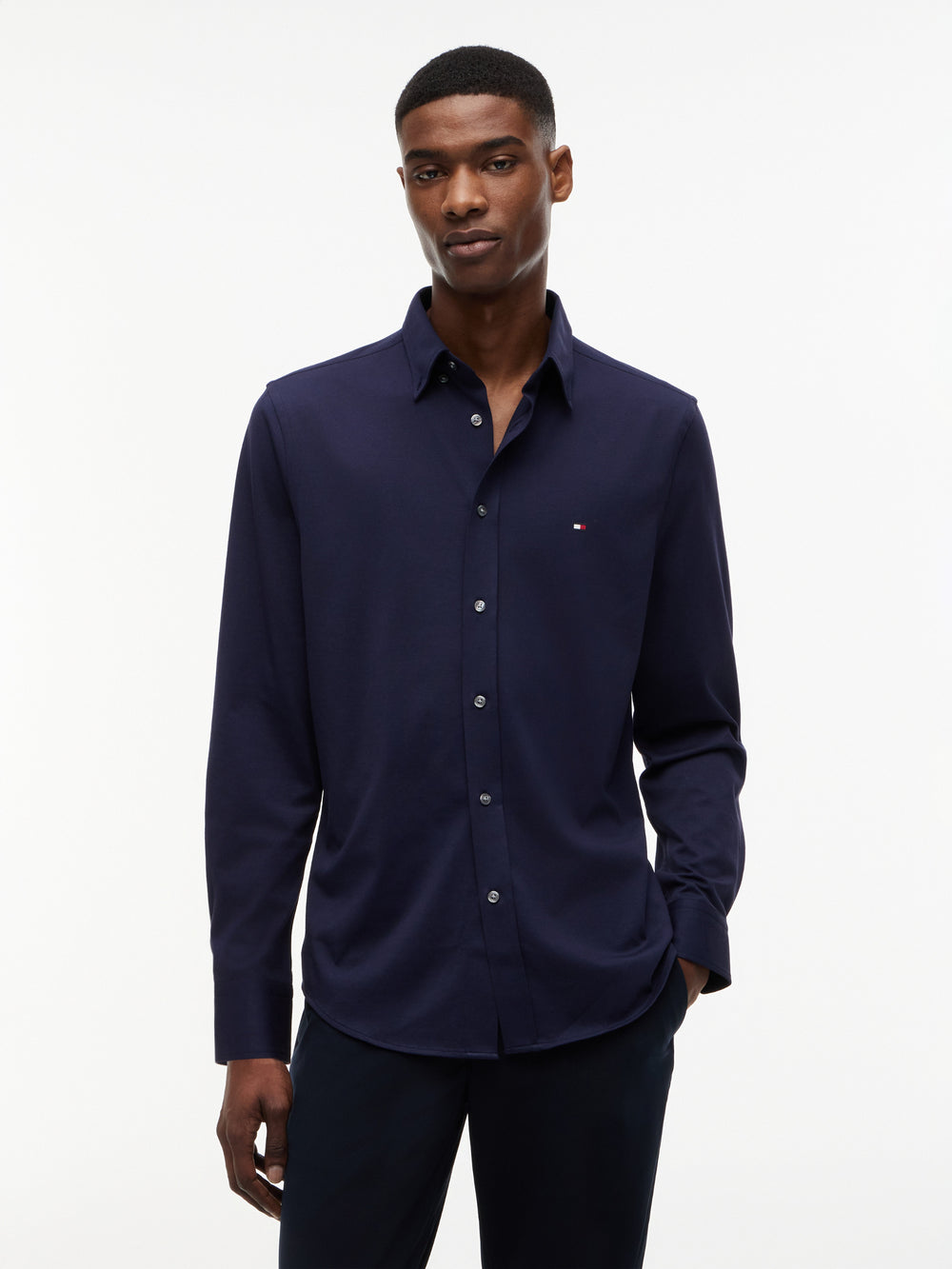 Slim Fit Solid Performance Shirt
