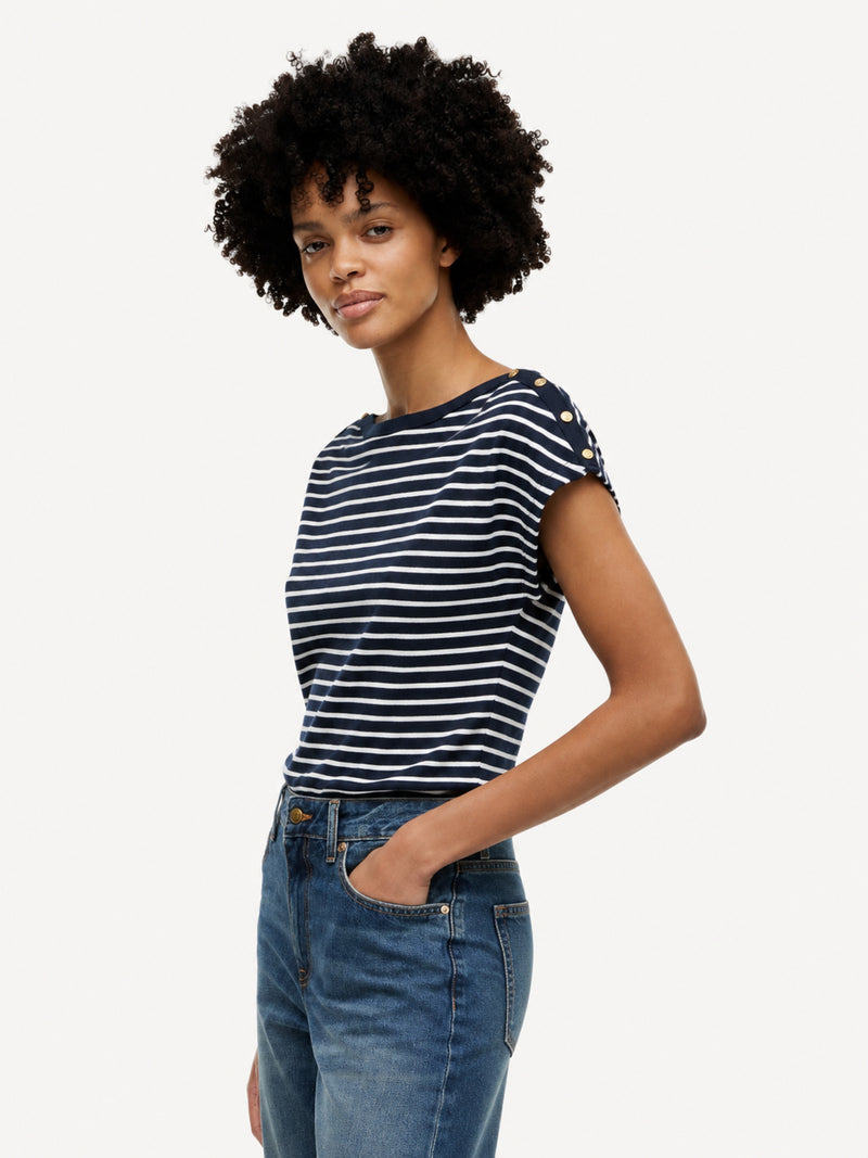 Stripe Regular Fit Half Sleeve Cody T-Shirt