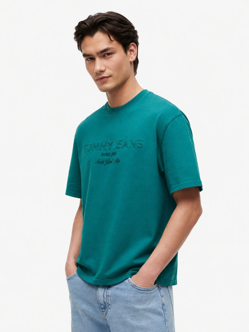 90S Fit Washed Patchwork T-Shirt