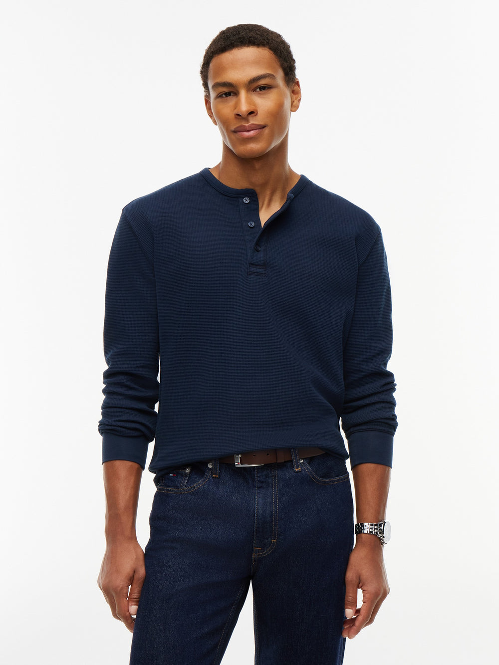 Regular Fit Henley Long Sleeve T-Shirt