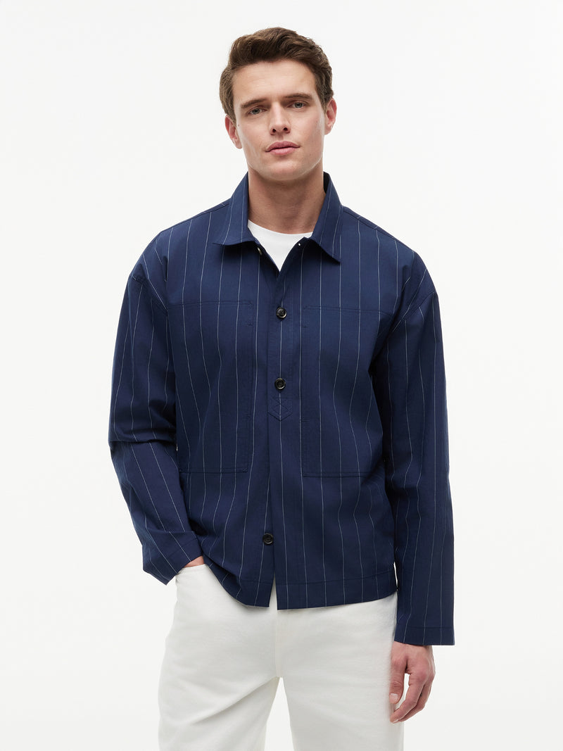 Relaxed Fit Shacket Poplin Shirt