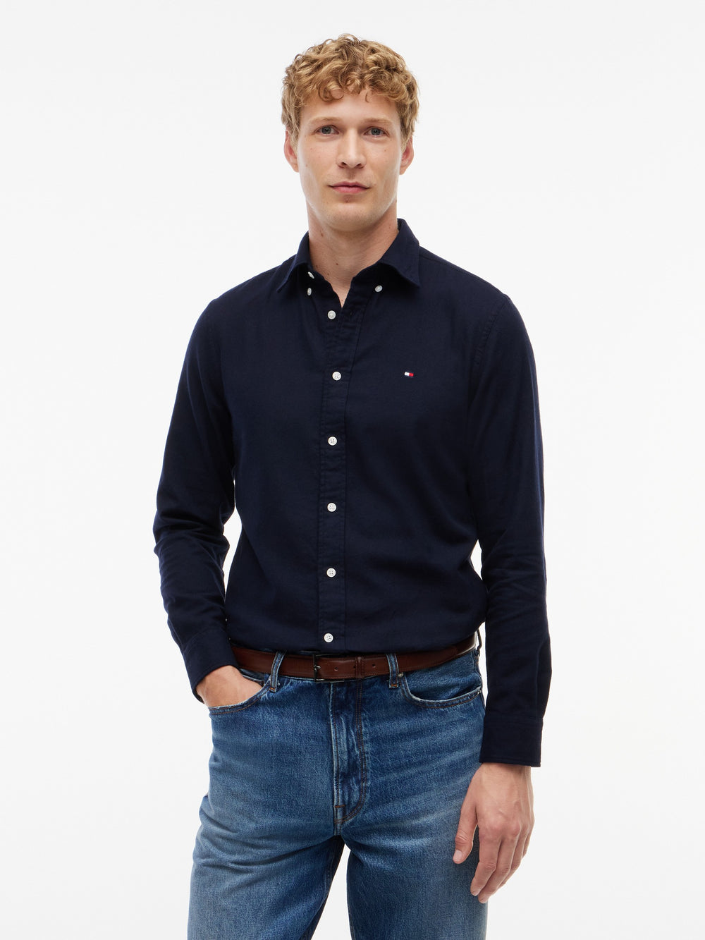 Regular Fit Texture Flannel Shirt
