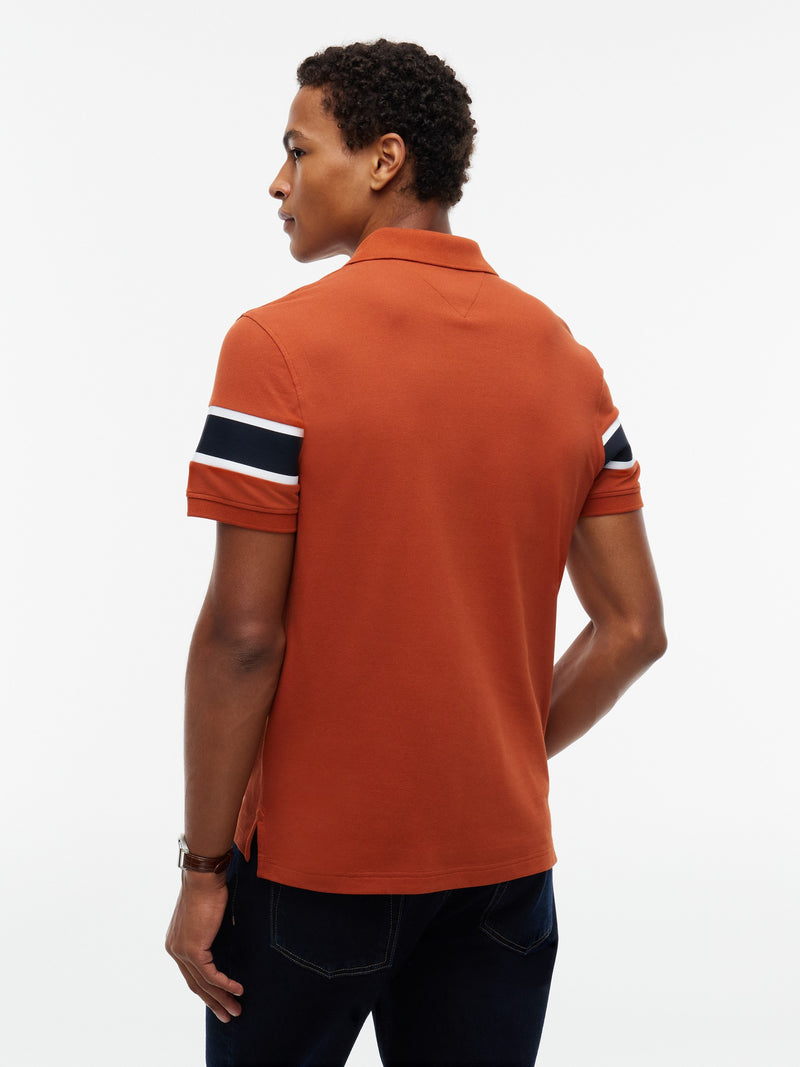Regular Fit Sleeve Taped Pique Polo