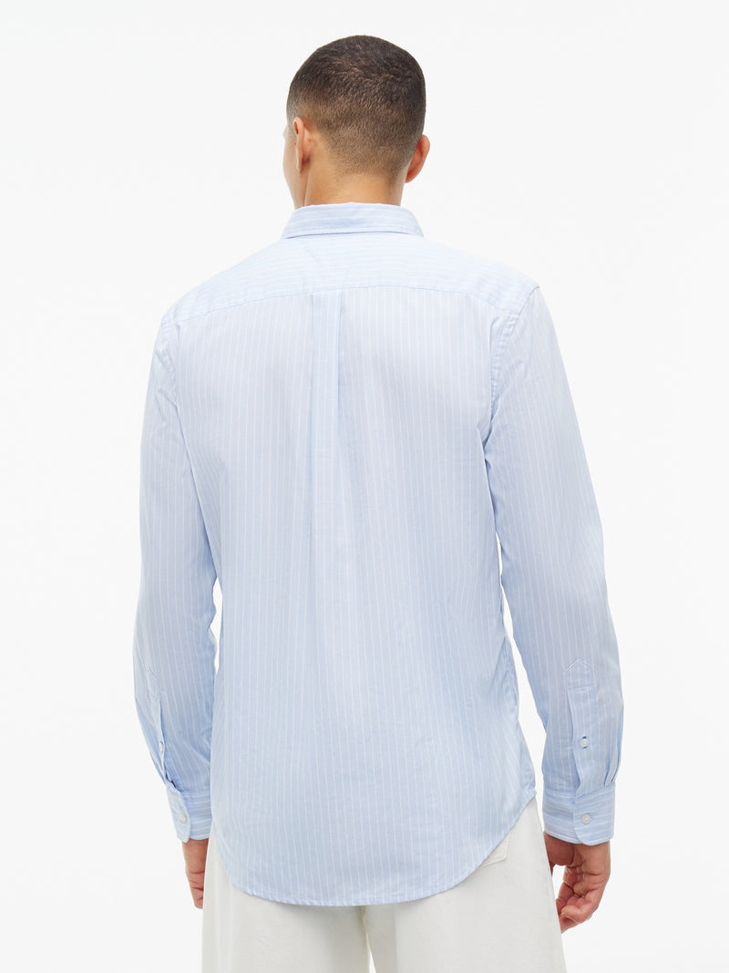 Regular Fit Stripe Poplin Shirt