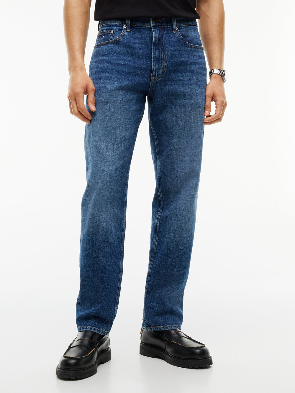Men Sonny Regular Tapered Mid Wash Jeans