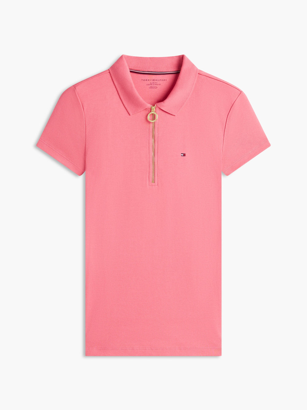 Solid Slim Fit Half Sleeve Ribbed Polo