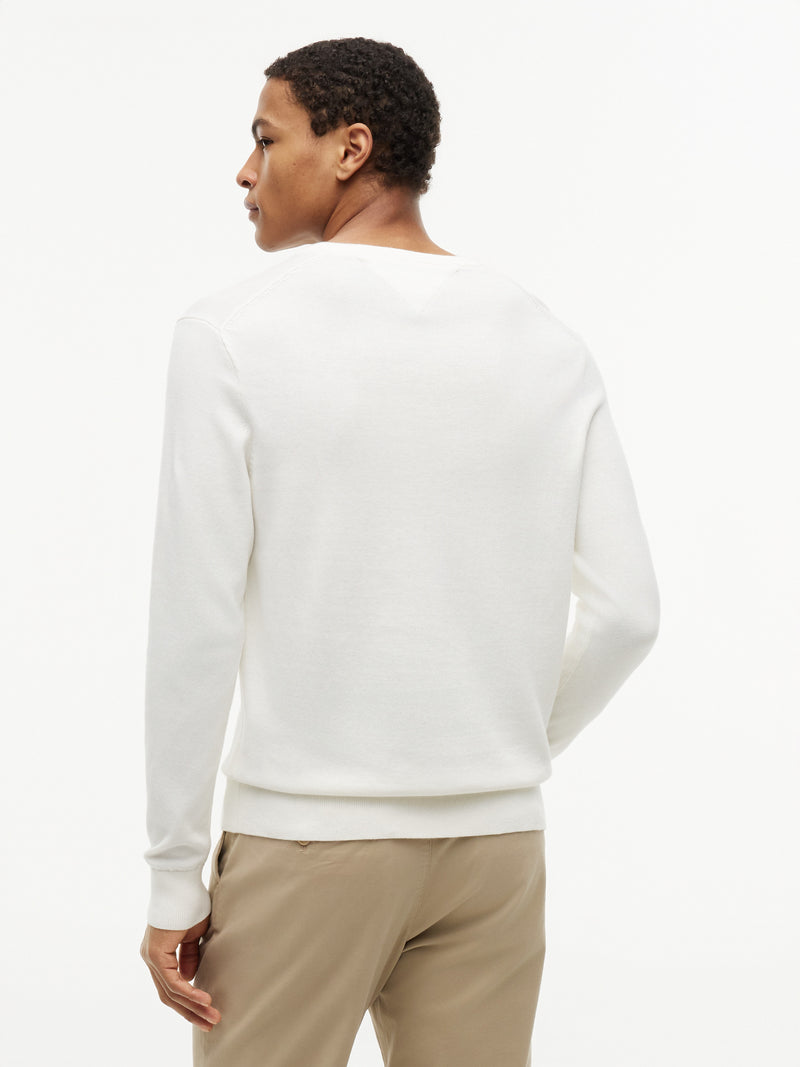 V Neck Solid Sweater