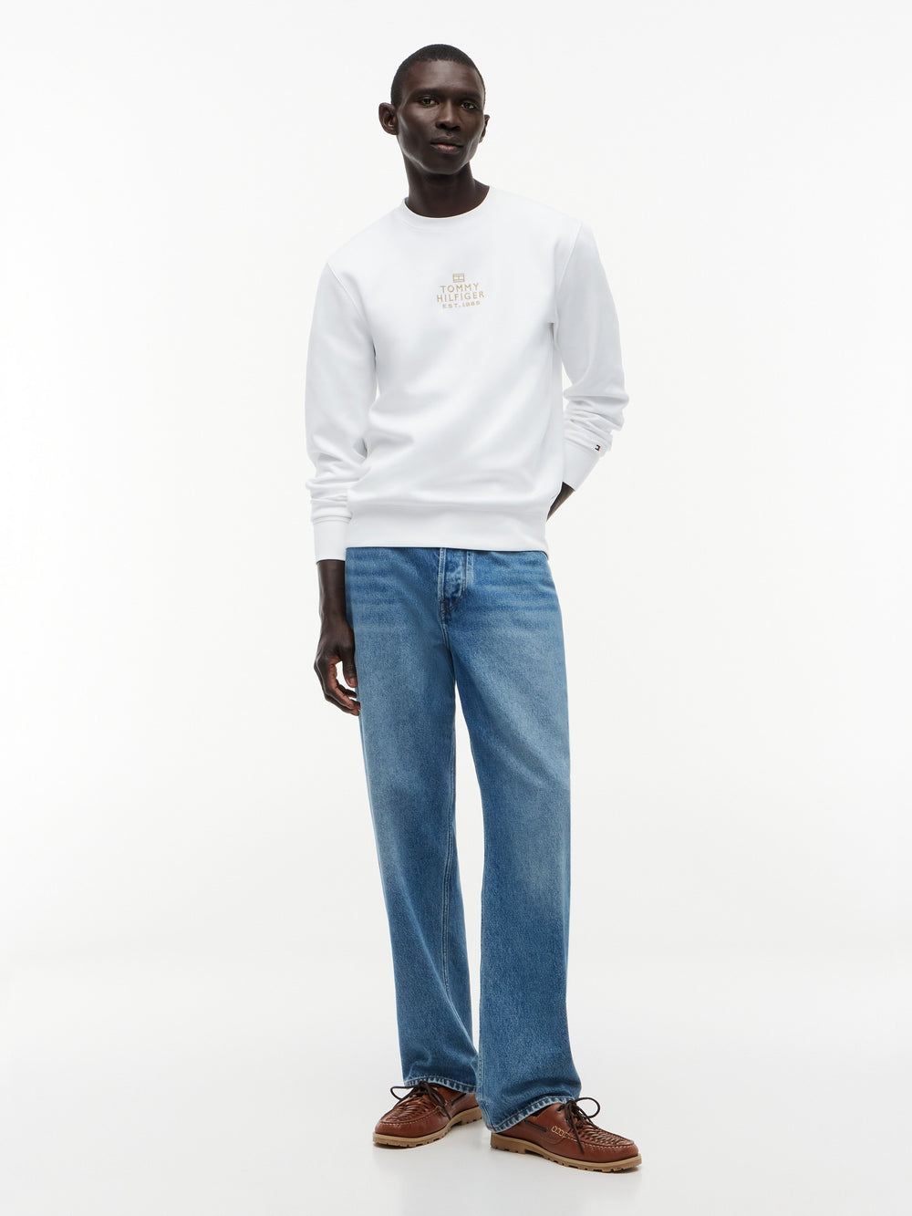 Regular Fit Embroidered Interlock Pullover