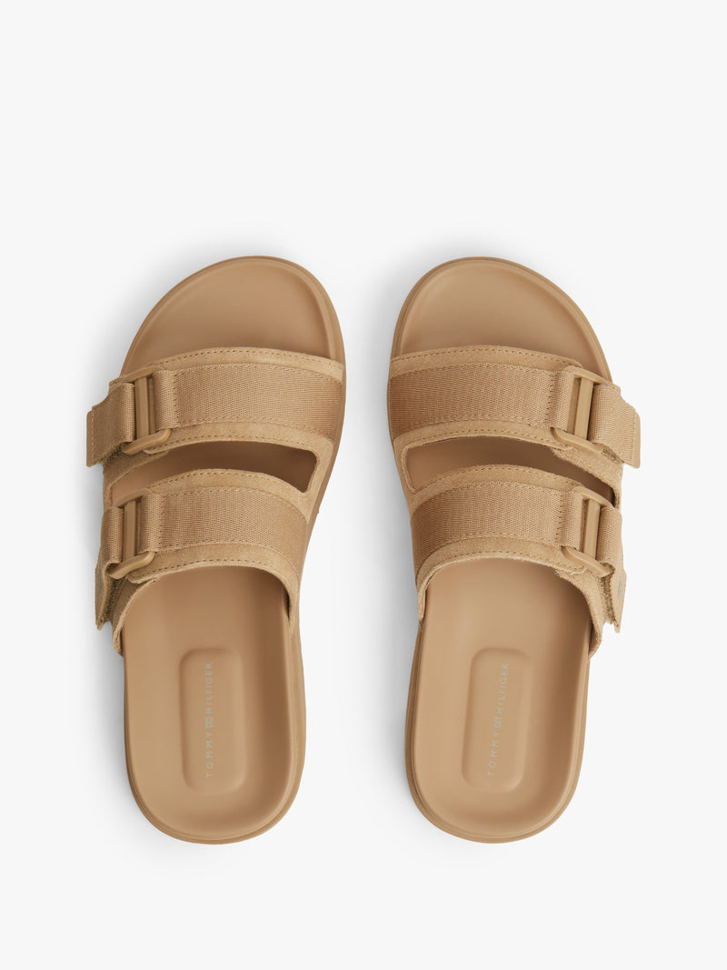Men Hilfiger Mix Suede Buckle Sandal