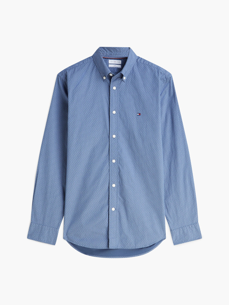 Regular Fit Print Poplin Shirt