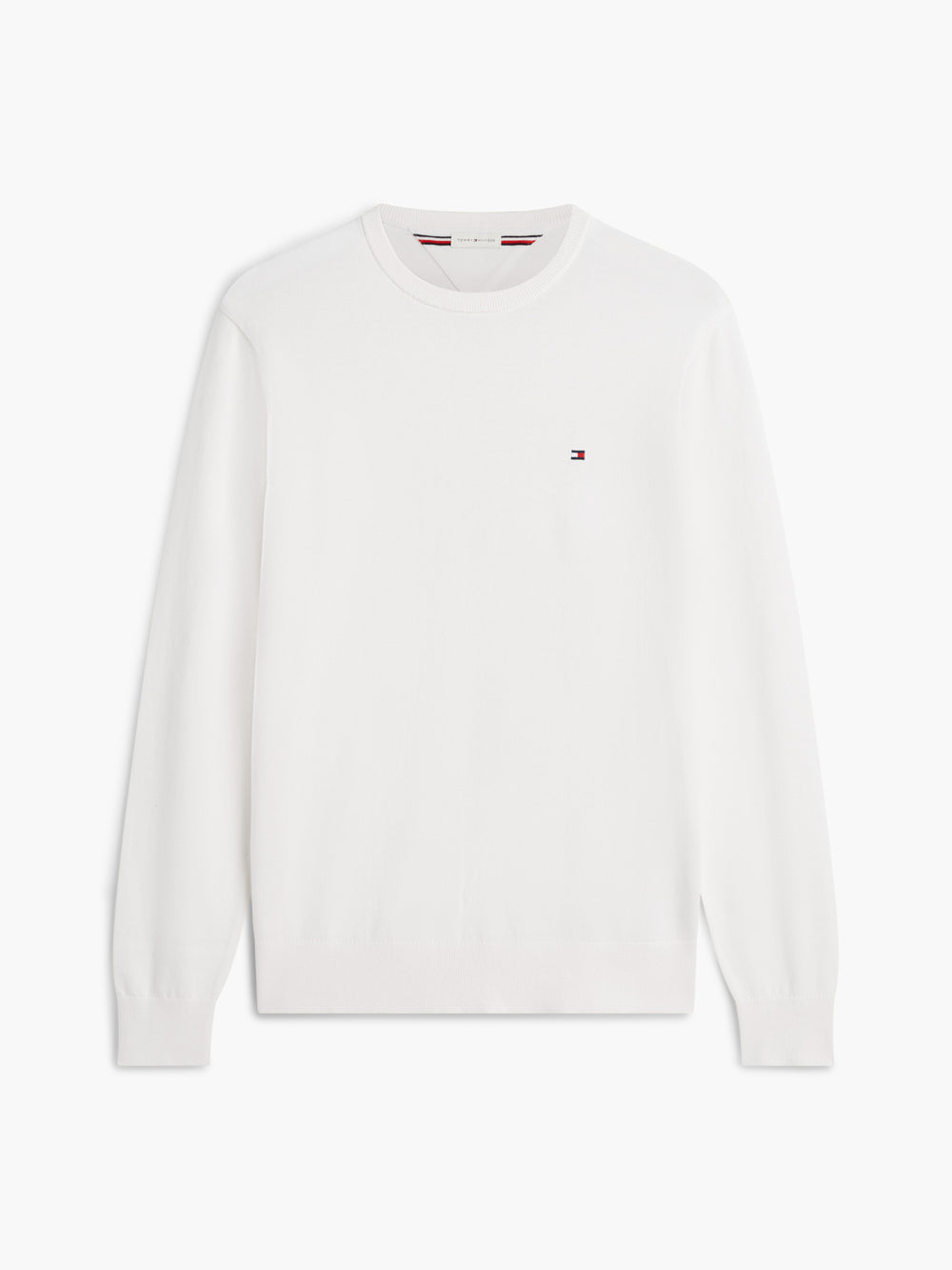 Crew Neck Solid Pullover