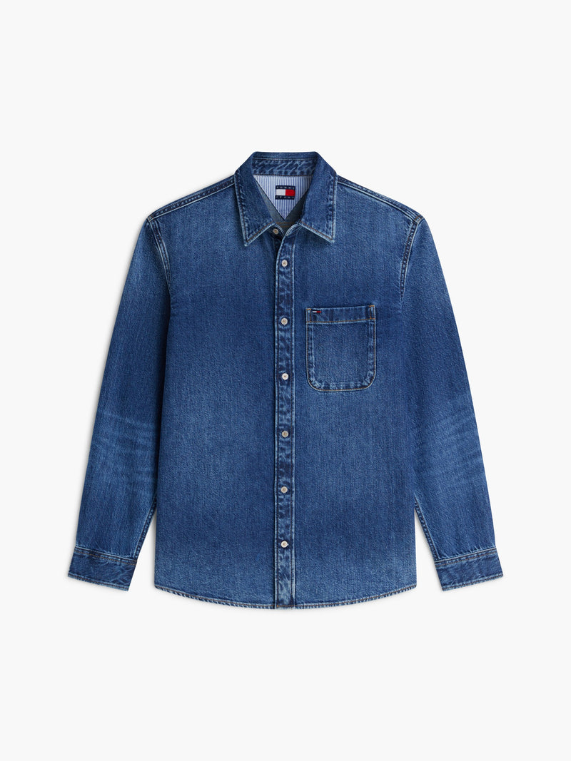 Regular Fit Washed Denim Shirt
