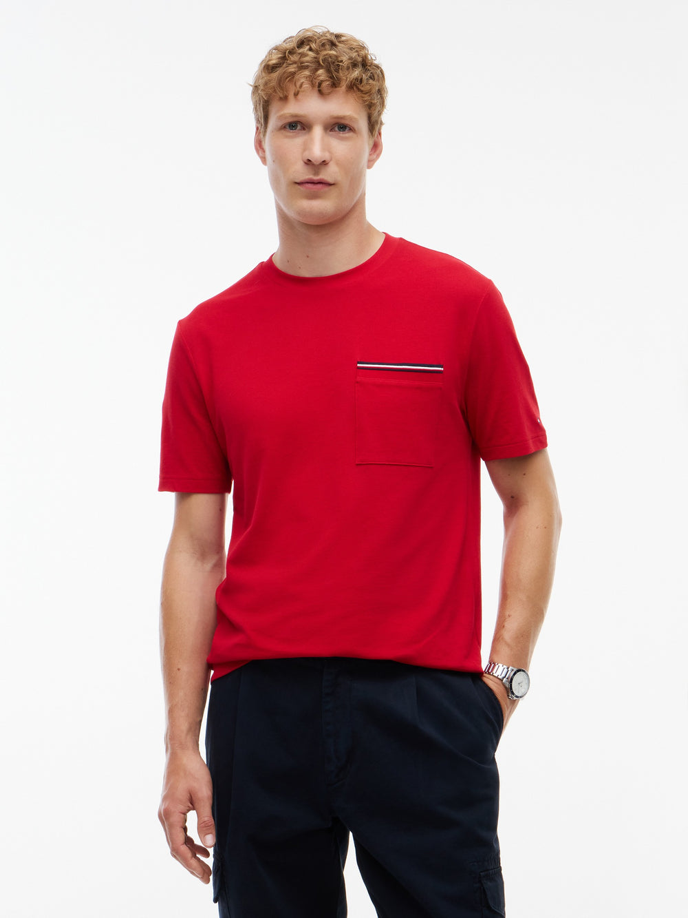 Regular Fit Pocket Pique Tshirt