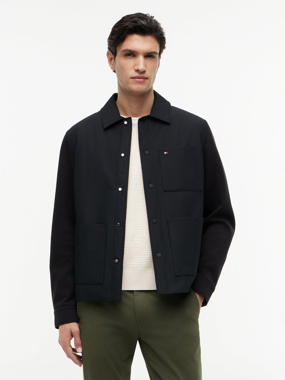 Regular Fit Mix Media Jacket