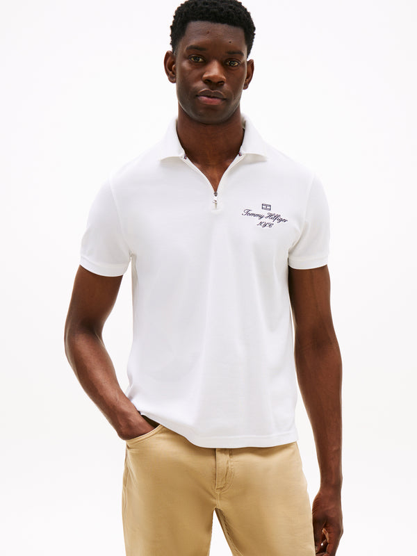 Regular Fit Zipper Polo