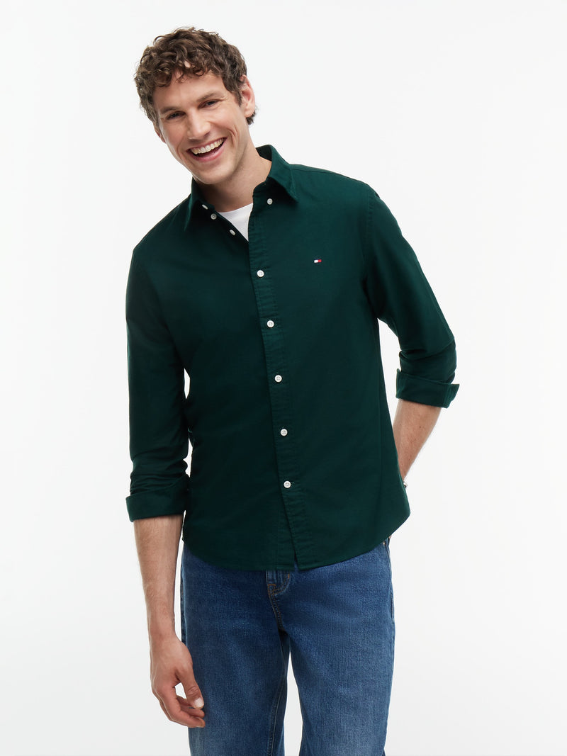 Regular Fit Solid Oxford Shirt