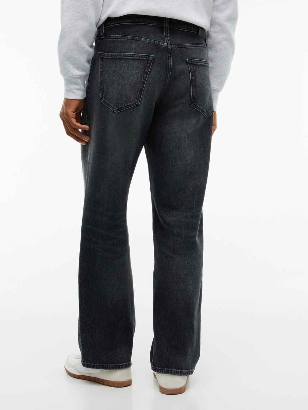 Men Jaimie Loose Washed Black Jeans