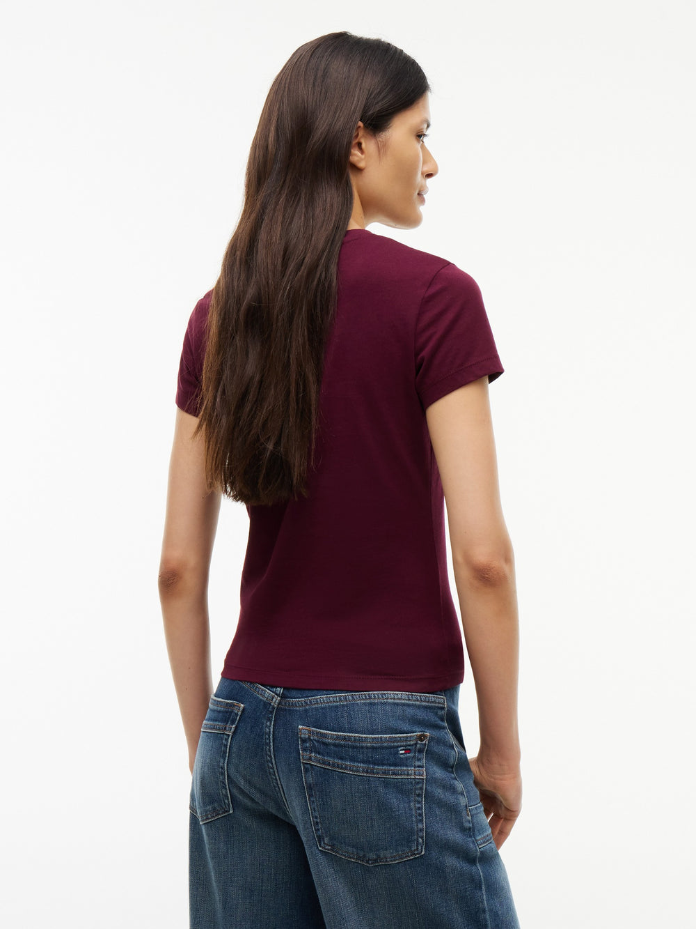 Solid Slim Fit Half Sleeve Cotton Jersey T-Shirt