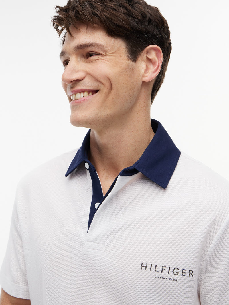 Contrast Collar Rugby Polo