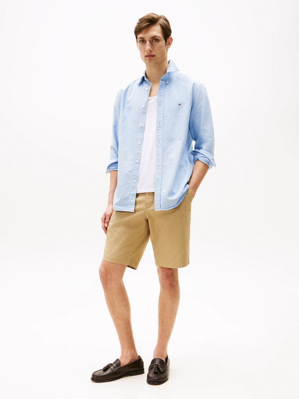 Regular Fit Solid Oxford Shirt