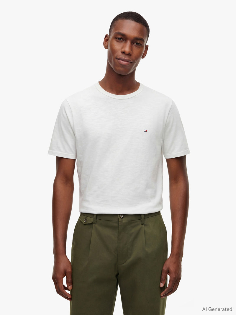 Regular Fit Slub Jersey Tshirt