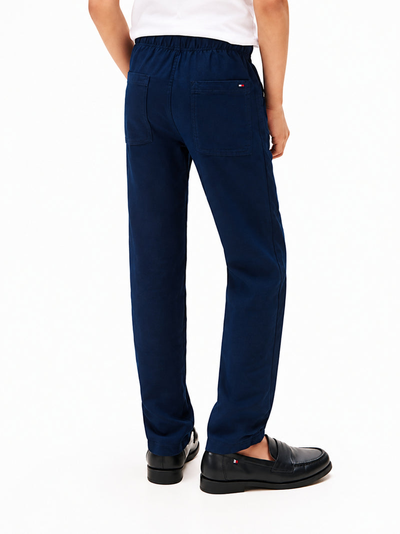 Boys Relaxed Linen Blend Pant