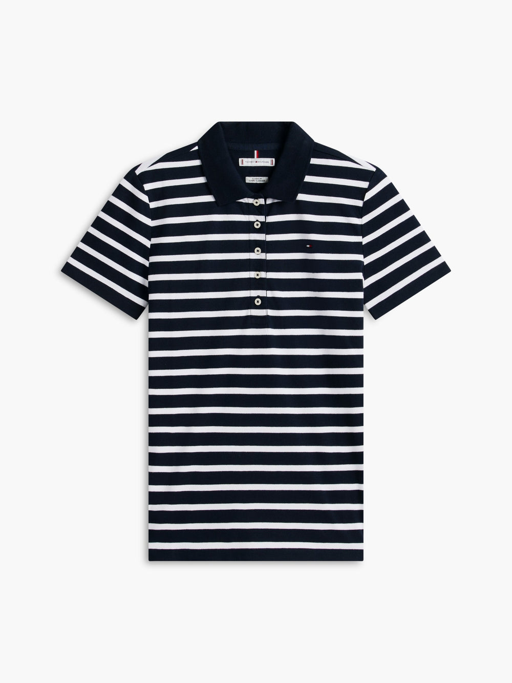 Stripe Regular Fit Half Sleeve Pique Polo