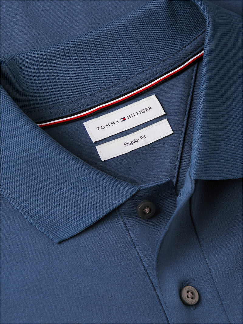 Regular Fit Solid Liquid Cotton Polo