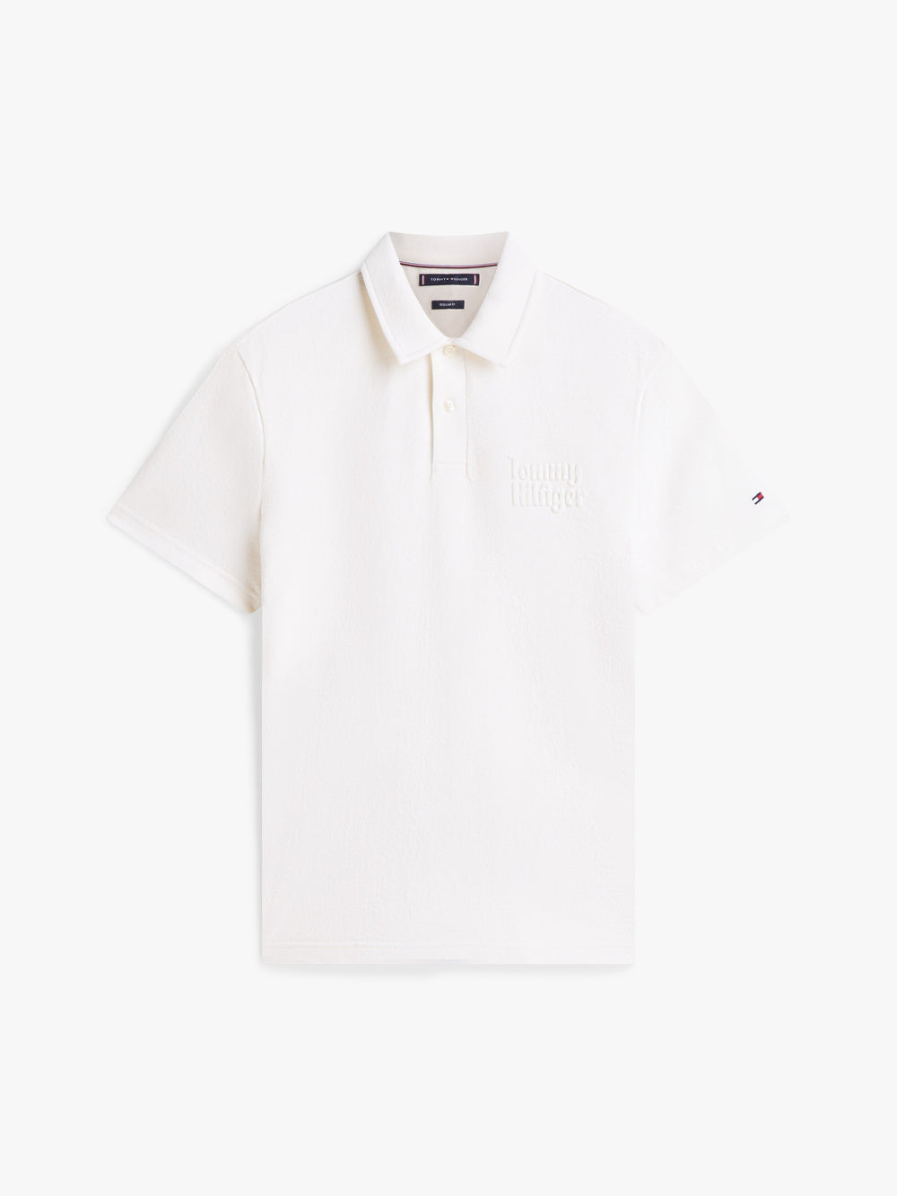 Regular Fit Embossed Terry Polo