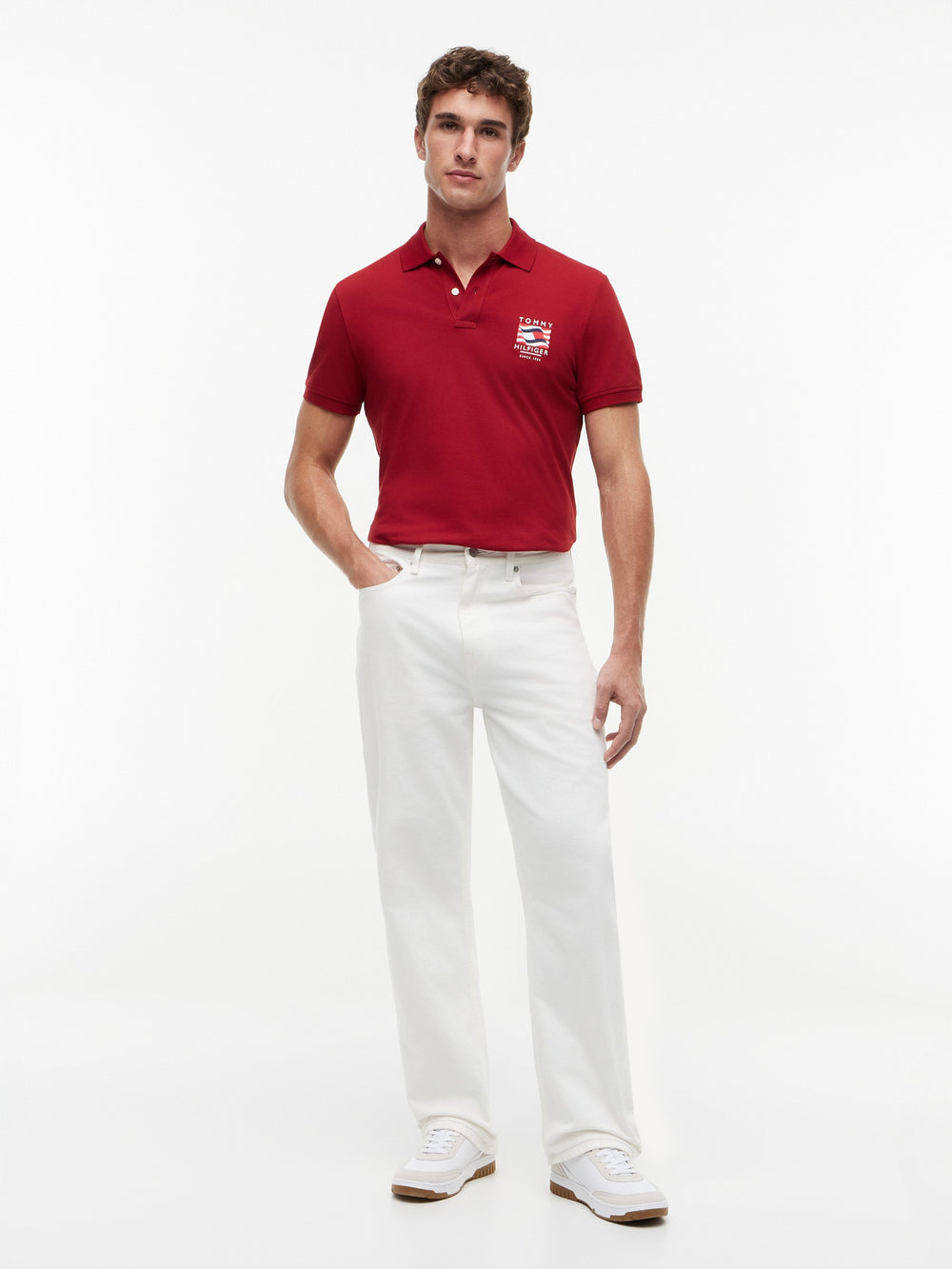 Regular Fit Graphic Pique Polo