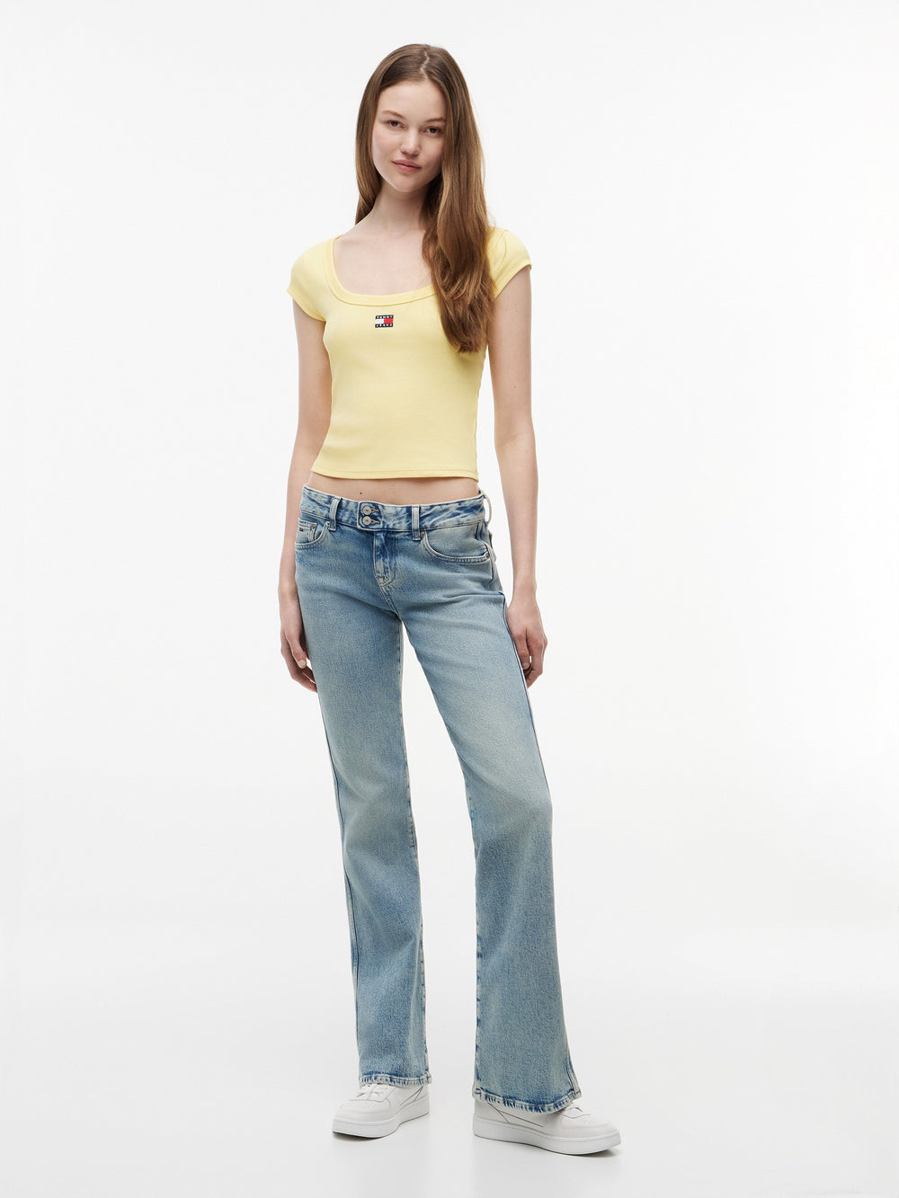 Solid Slim Fit Half Sleeve Ribbed T-Shirt