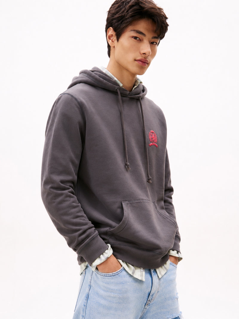 Regular Fit Brushed Fleece Hooded Sweatshirt