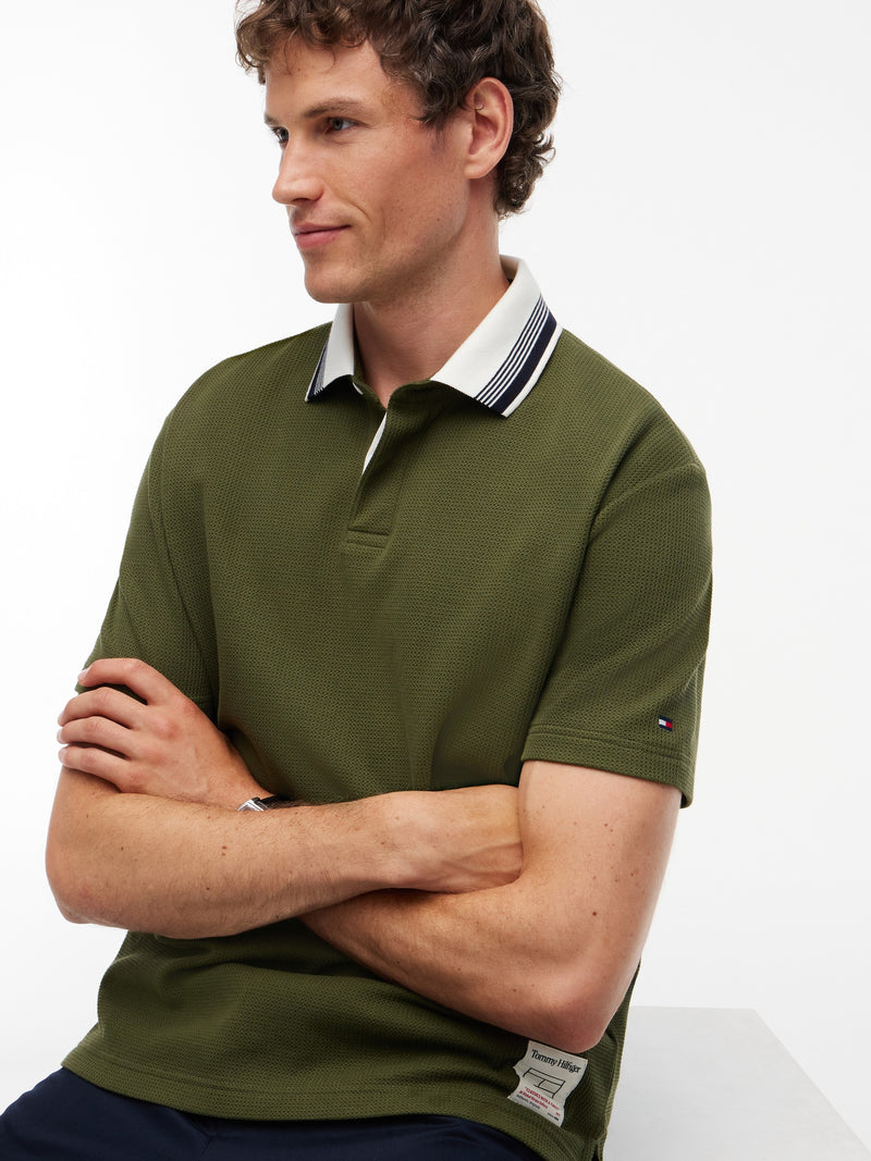 Regular Fit Textured Polo