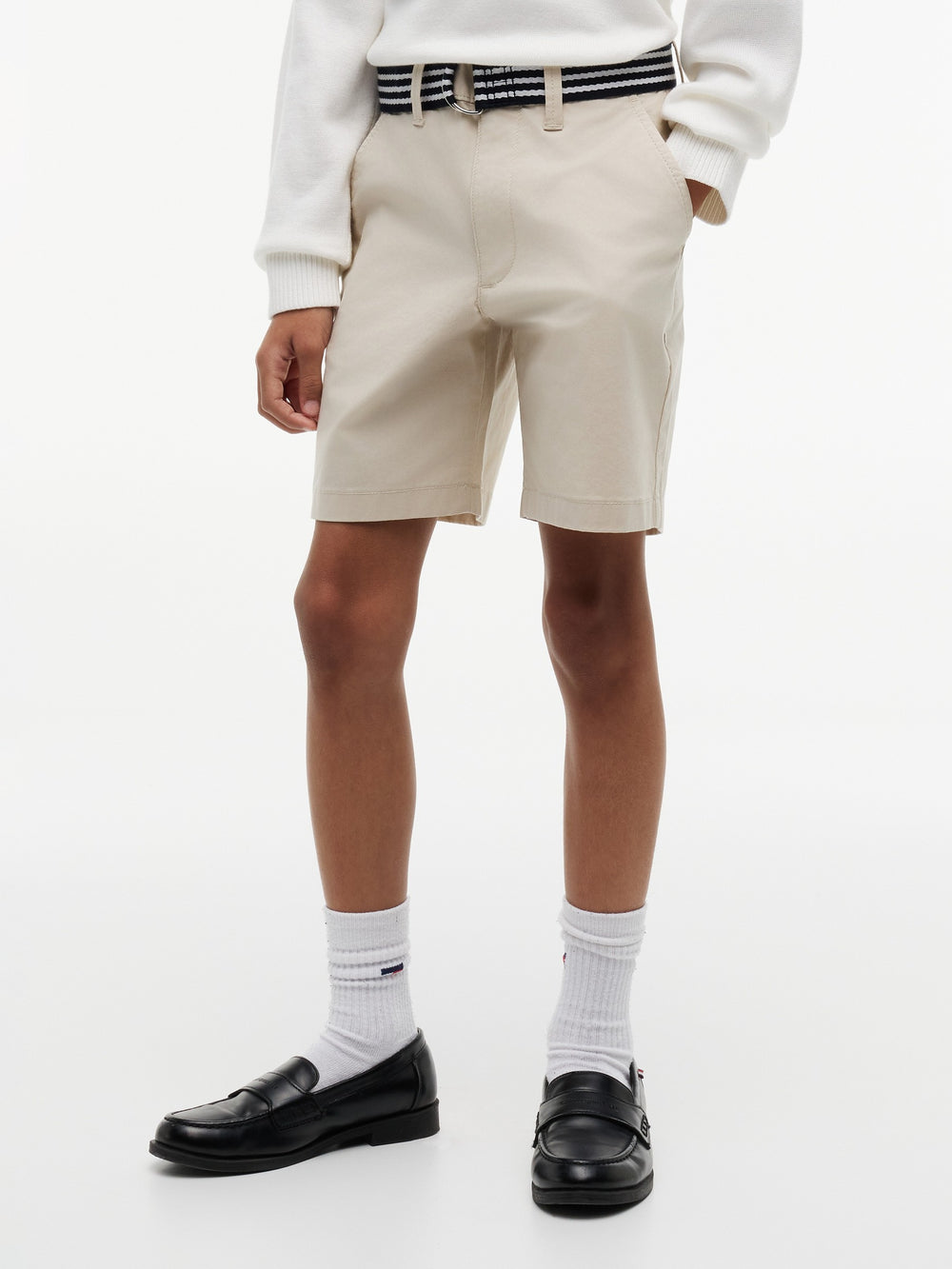 Boys Belted Chino Shorts
