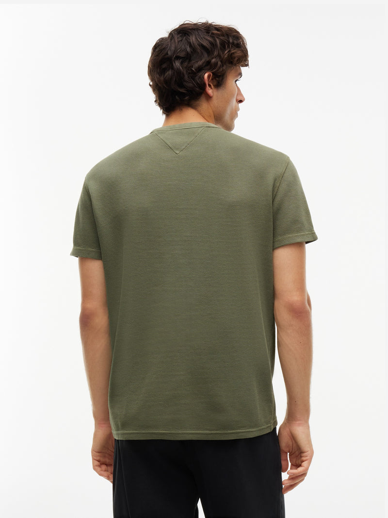 Regular Fit Washed Waffle T-Shirt